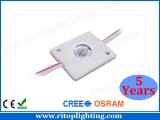 Back-lit 1.44W high power LED module with lens