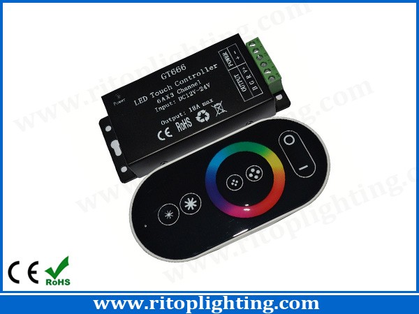 RGB RF touch controller dimmer for strip and module